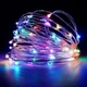 Светодиодная гирлянда нить капля росы 5 м 50 LED от батареек АА разноцветный - изображение 1