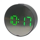Часы настольные зеркальные с зеленой подсветкой HLV DT-6505 5427 Black (N014959) - изображение 1