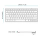 Бездротова Bluetooth клавіатура Wireless Keyboard X5 ART 3710 Біла - зображення 3