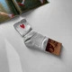 Женские махровые носки теплые Happy and Smile c Сердечком, Серые 36-40р. - изображение 2