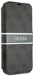 Etui z klapką Guess Book 4G Stripe do Apple iPhone 13 mini Grey (3666339032081) - obraz 1