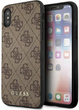 Панель Guess Metal Gold Logo для Apple iPhone Xs Max Коричневий (3666339055233) - зображення 1