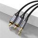 Кабель Vention AUX 3.5 мм м – 2xRCA м 1.5 м Black (BCNBG) - изображение 3