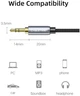 Кабель CABLETIME Audio 3.5 мм м – 3.5 мм F 1 м Black 3 pin (CF11H) - изображение 2