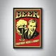 Постер Пиво / Beer / Пивний плакат / Пиво у рамці - изображение 2