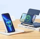 Бездротовий зарядний пристрій 22W REMAX Minxl Series 3-in-1 Foldable Wireless Charger RP-W60 White - зображення 9