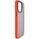 Накладка-чохол Metal Buttons для Apple iPhone 13 Pro Max (Айфон 13 про макс) прозоро-матовий, з металевими кнопками Red - зображення 3