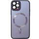 Чохол TPU Glass Sapphire Midnight для Apple Айфон 15 Pro з підтримкою MagSafe і скляною панеллю Deep Purple - зображення 1