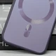 Чохол TPU+Glass Sapphire Midnight with MagSafe для Apple iPhone 15 Plus (6.7") Фіолетовий / Deep Purple - изображение 3