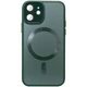 Чохол TPU+Glass Sapphire Midnight with MagSafe для Apple iPhone 12 (6.1 and quot;) Зелений / Forest green - 00000065443_3 - зображення 1