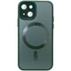 Чохол TPU+Glass Sapphire Midnight with MagSafe для Apple iPhone 15 (6.1") Зелений / Forest green - зображення 1