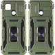 Ударостійкий чохол Camshield Army Ring для Xiaomi Redmi 9C / 10A Оливковый / Army Green - изображение 1