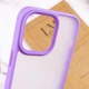 TPU+PC чохол Metal Buttons для Apple iPhone 14 Pro (6.1") Бузковий - изображение 6