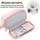 Пенал Косметичка 4 отделения розовый 22*10*9.5 см TM Novynka - изображение 4