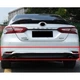 Декоративні накладки на задній бампер Toyota Camry 70 2018 - 2020 р. хром 3 шт. - зображення 1