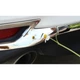 Декоративні накладки на задній бампер Toyota Camry 70 2018 - 2020 р. хром 3 шт. - зображення 2