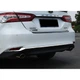 Декоративні накладки на задній бампер Toyota Camry 70 2018 - 2020 р. хром 3 шт. - зображення 3