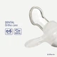 Пустышка силиконовая Difrax Dental 0-6 месяцев Голубая (799 Ice) - изображение 2
