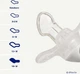 Пустышка силиконовая Difrax Dental 6+ месяцев Серая (800 Clay) - изображение 2