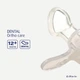 Пустышка силиконовая Difrax Dental 12+ месяцев Темно-серая (346 Evening) - изображение 3