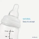 Стеклянная бутылочка Difrax S-bottle Natural Popcorn Антиколиковая с силиконовой соской Кремовая 250 мл (736FE Popcorn) - изображение 4