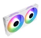 Вентилятор ID-Cooling Icefan 240 ARGB Snow Білий - изображение 1