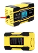 Зарядное устройство 12V 10A/24V 5A для автомобильного аккумулятора Автоматическое импульсное с функцией ремонта (желтый) - изображение 1