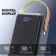 УМБ Power Bank SKF D60 60000 мАг PD, QC 3.0 22.5W з ліхтариком і вбудованими кабелями (Чорний) - зображення 4