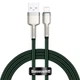 Кабель BASEUS Cafule Metal Data Cable USB for Lightning Green 2м (CALJK-B06) - изображение 1
