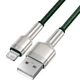 Кабель BASEUS Cafule Metal Data Cable USB for Lightning Green 2м (CALJK-B06) - изображение 3