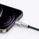Кабель BASEUS Cafule Metal Data Cable USB for Lightning Green 2м (CALJK-B06) - изображение 5
