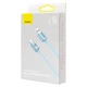 Кабель Baseus Crystal Shine Series Fast Charging Data Cable USB to iP 2.4A 2 м Sky Blue (CAJY001203) - изображение 5