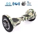 Гироборд SmartUs wheels 10,5 APP Bluetooth-колонка LED Зеленый камуфляж (961) - изображение 1