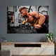 Картина спорт картина в офіс спальню Хлопець у тренажерному залі 51x34 см (A1222-1) - зображення 1