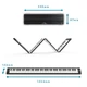 MIDI-клавиатура Carry-On Folding Piano Touch 88 динамических клавиш Black (R128041) - изображение 2
