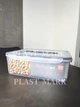 Набір контейнерів Irak Plastic Fresh Box Kombi Set із 6 шт. прозрачний сірий - зображення 4