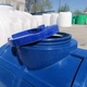 Ємність для води горизонтальна 250 л двошарова синя Командор 2000 - зображення 6