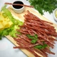 Соломка из свинины с сыром, 500г, закуски к пиву, мясные снеки - изображение 1