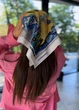 Шовкова хустка Незламна 85х85 см жовто-синій - зображення 8