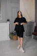 Футболка для беременных oversize с секретом для кормления HN Черная - изображение 4