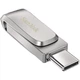 USB флеш-накопитель SanDisk Ultra Dual Drive Luxe 64GB USB-А + USB-C Silver (SDDDC4-064G-G46) [94251] - изображение 4