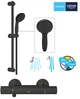 Смеситель для душа с термостатом GROHE QuickFix Precision Start Black UA303908T1 (345942430 + 279482430) - изображение 2
