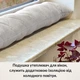 Подушка валик IDEIA 15х90 см декоративна утеплювач для вікон та дверей антиалергенна Світло-сірий 000044557 - изображение 1