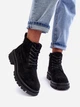 Zimowe trapery damskie na platformie Alden 41 Czarne (5905677918625) - obraz 3