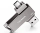 Флешка USAMS US-ZB200 Type-C OTG USB3.0 64Гб серая - изображение 2