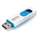 Флеш пам'ять флешка Flash A-DATA C008 16Gb USB 2.0 White-Blue (AC008-16G-RWE) - зображення 2