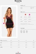 Женская ночная сорочка и стринги Obsessive Rosenty chemise Черная XS/S (62237) - изображение 7
