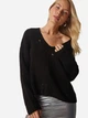 Пуловер женский Happiness MX00119 One Size Black (8496160733247) - изображение 1