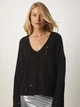 Пуловер женский Happiness MX00119 One Size Black (8496160733247) - изображение 5