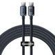 Кабель 2-метровый Baseus Crystal Shine Type-C to Type-C 100W CAJY000701 черный - изображение 1